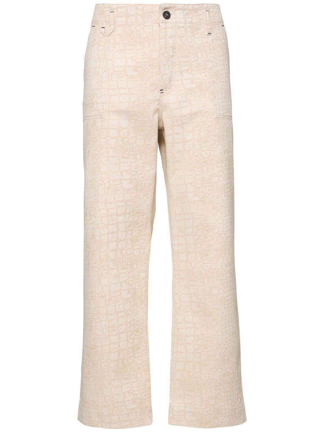 Le De-nîmes Fernando Croc Printed Pants by JACQUEMUS