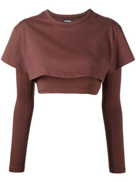 Le Double T-shirt layered top by JACQUEMUS
