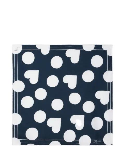 Le Foulard Coeur polka-dot scarf by JACQUEMUS