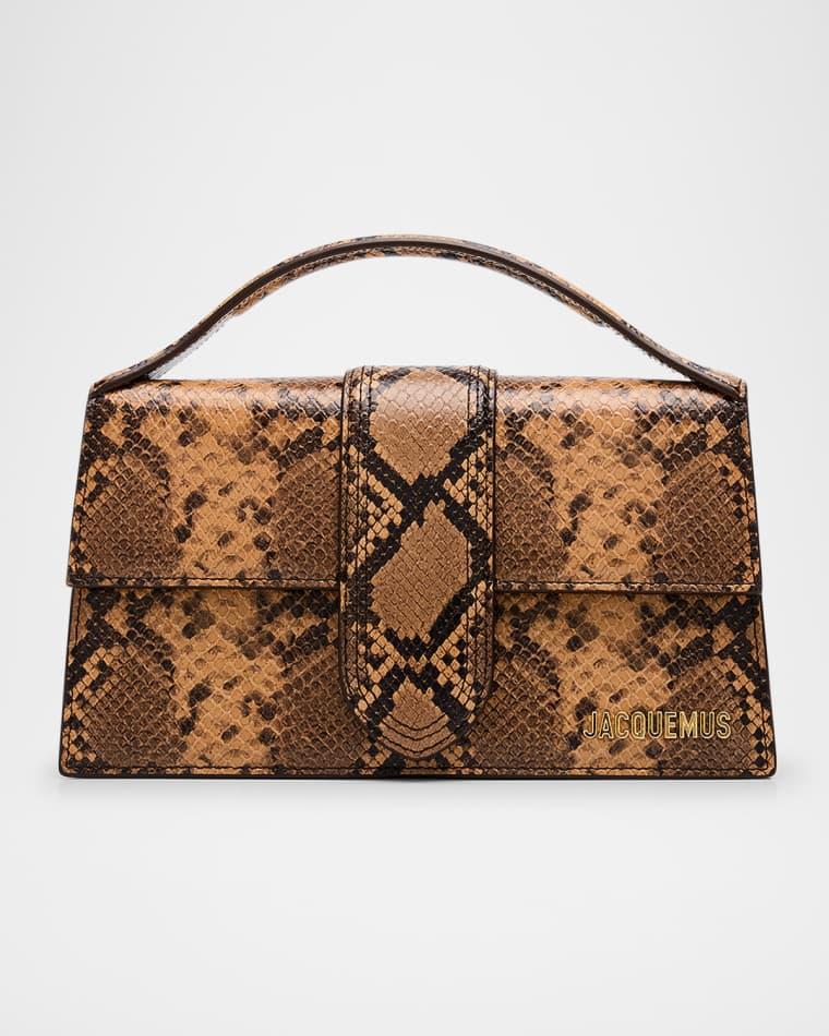 Le Grand Bambino Snakeskin-Print Crossbody Bag by JACQUEMUS
