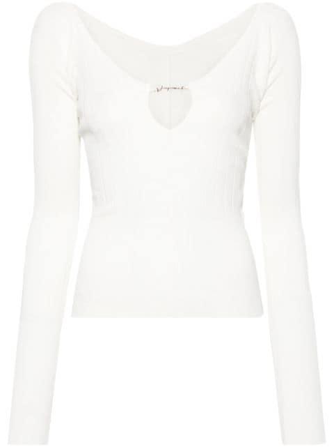 Le Haut Pralu ribbed top by JACQUEMUS
