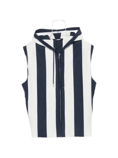 Le Mariniere striped gilet hoodie by JACQUEMUS