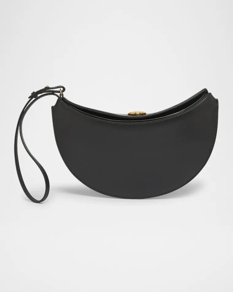 Le Petit Calisson Rond Leather Wristlet by JACQUEMUS