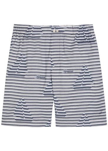 Le Short Caleçon striped jacquard cotton shorts by JACQUEMUS