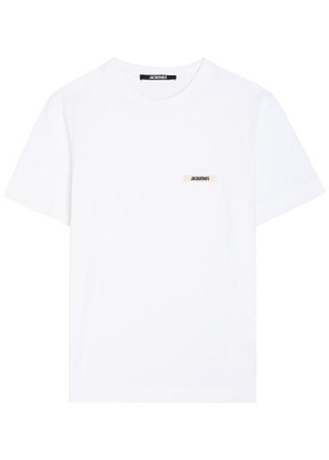 Le T-Shirt Gros Grain logo cotton T-shirt by JACQUEMUS