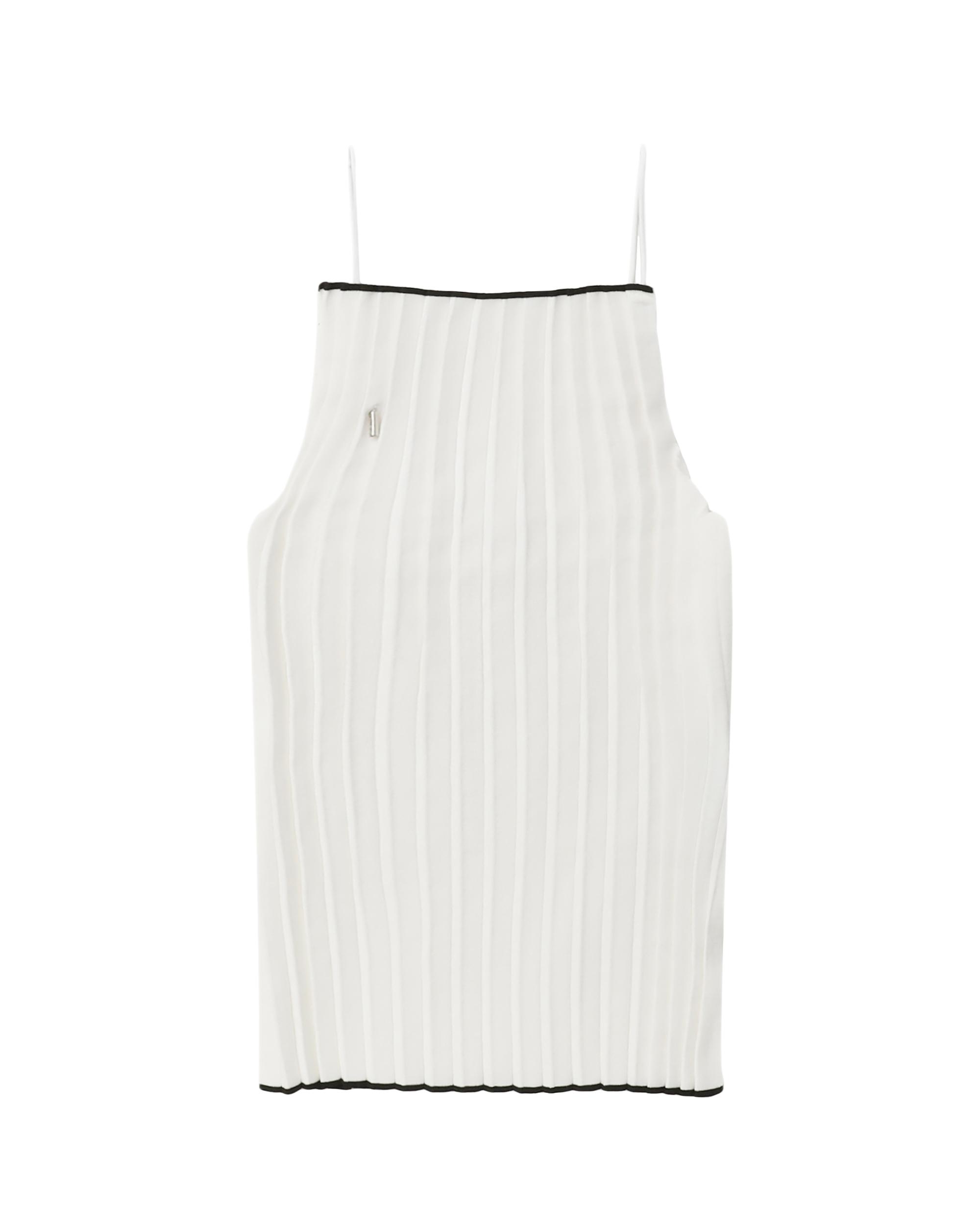 Le haut maille plissé folded tank top by JACQUEMUS