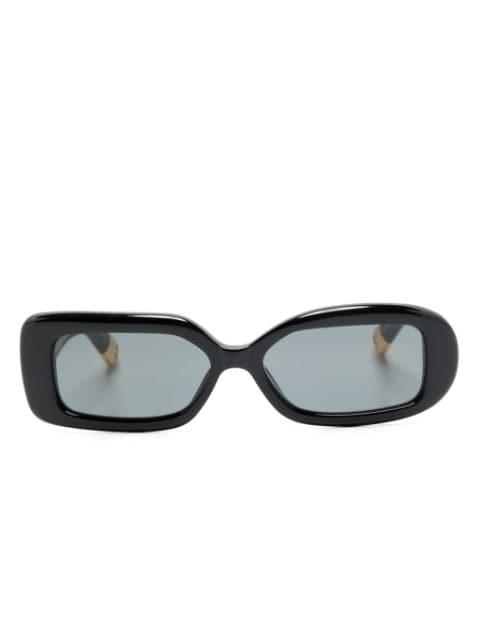 Les Lunettes Rond Carré asymmetric sunglasses by JACQUEMUS