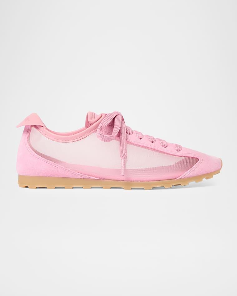 Les Tennis Suede and Mesh Low-Top Sneakers by JACQUEMUS
