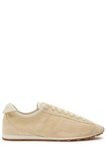 Les Tennis textured suede sneakers by JACQUEMUS