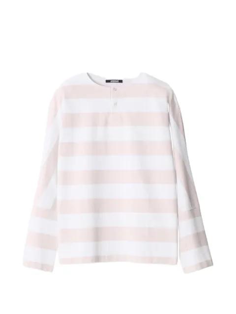 Marinière striped long-sleeve polo shirt by JACQUEMUS