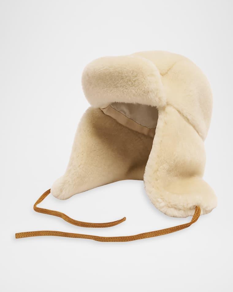 Men's The Chapka Shearling Trapper Hat by JACQUEMUS