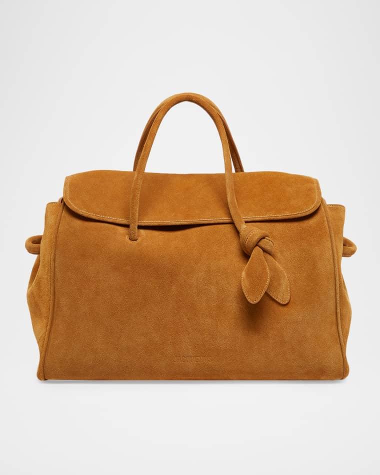 Men's The Turismo Suede Shopping Tote Bag by JACQUEMUS