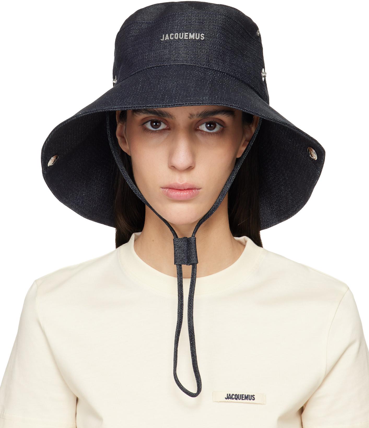 Navy La Croisière 'The de-Nîmes' Denim Bucket Hat by JACQUEMUS