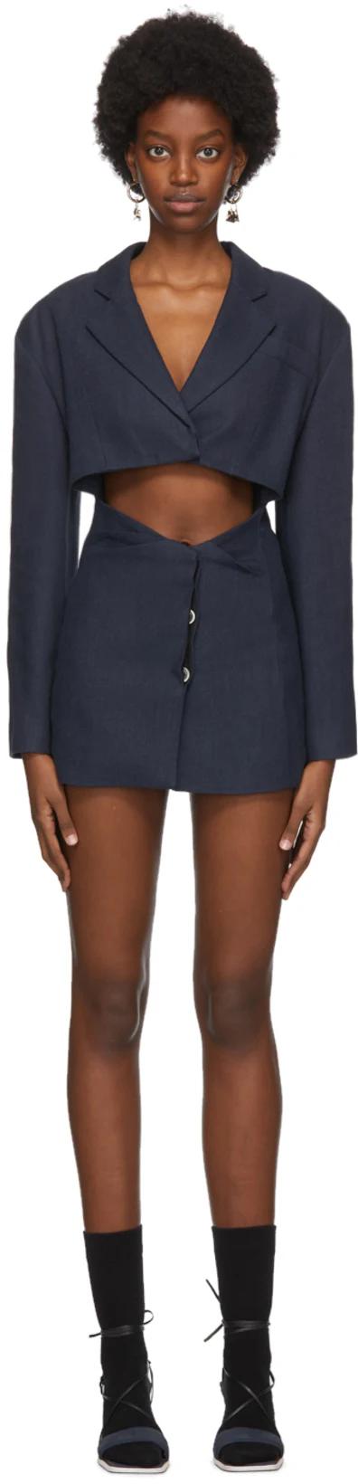 Navy 'La Veste Arles' Dress by JACQUEMUS