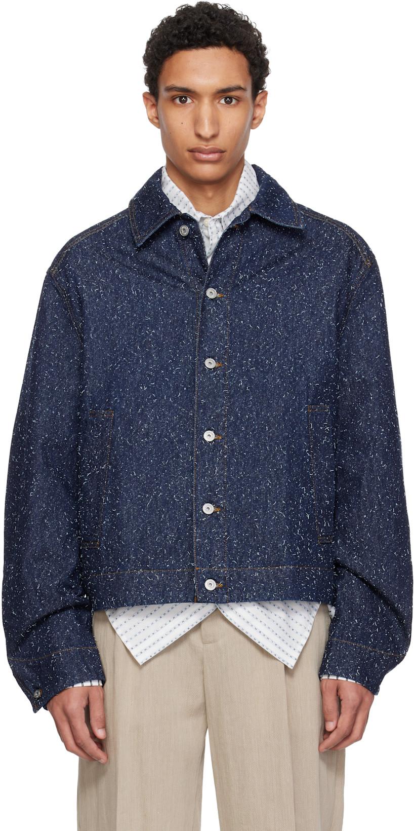 Navy 'The Mirada de-Nîmes' Denim Jacket by JACQUEMUS