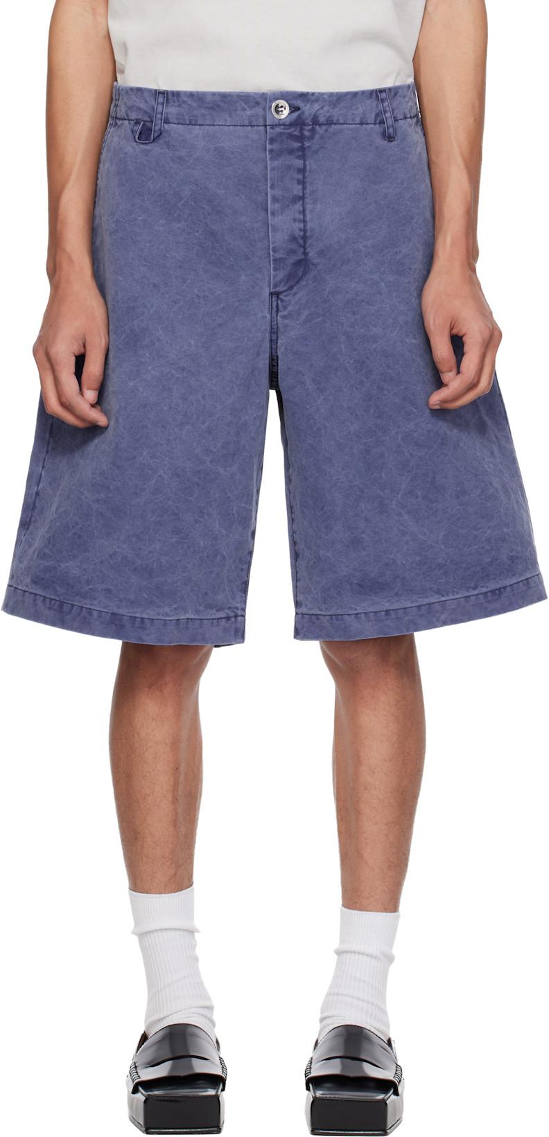 Navy 'The Pastro de-Nïmes' Shorts by JACQUEMUS