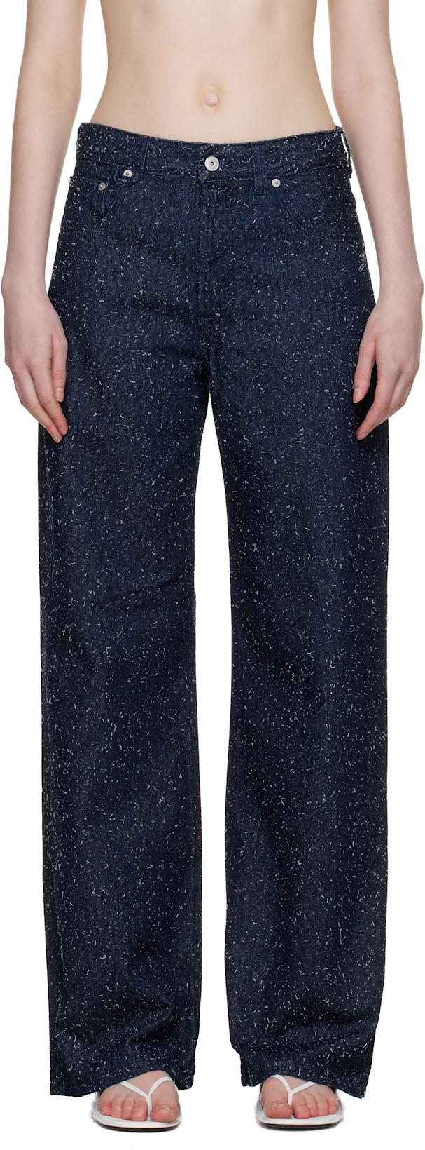 Navy 'The wide de-Nîmes' Jeans by JACQUEMUS