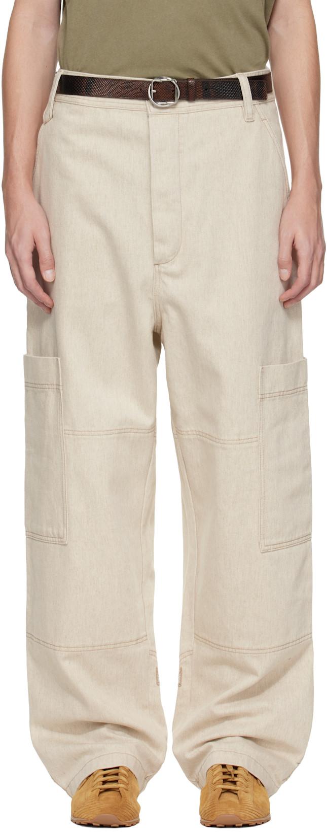 Off-White 'The Carré de-Nîmes' Denim Cargo Pants by JACQUEMUS