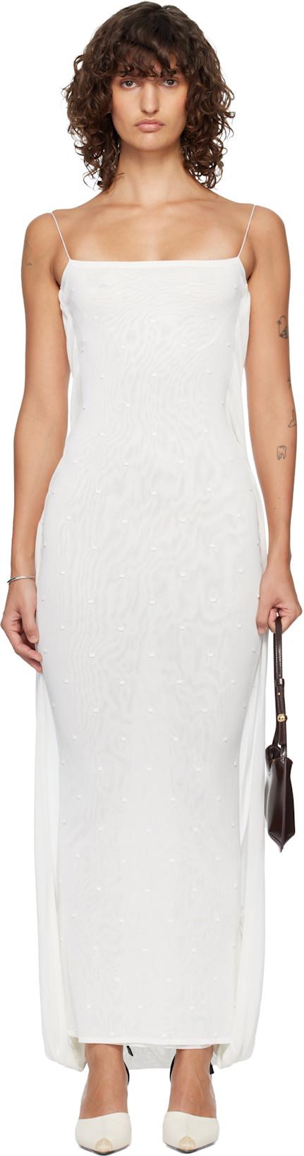 Off-White 'The Plumetis knit' Maxi Dress by JACQUEMUS
