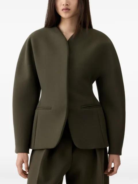 Ovalo V-neck pocket jacket by JACQUEMUS