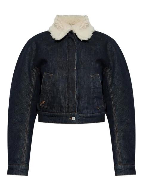 Ovalo de Nîmes denim bomber jacket by JACQUEMUS