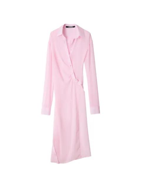 Pareo asymmetric-fastening midi dress by JACQUEMUS