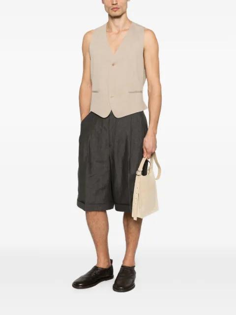 Pastro pleated cuffed-hem shorts by JACQUEMUS