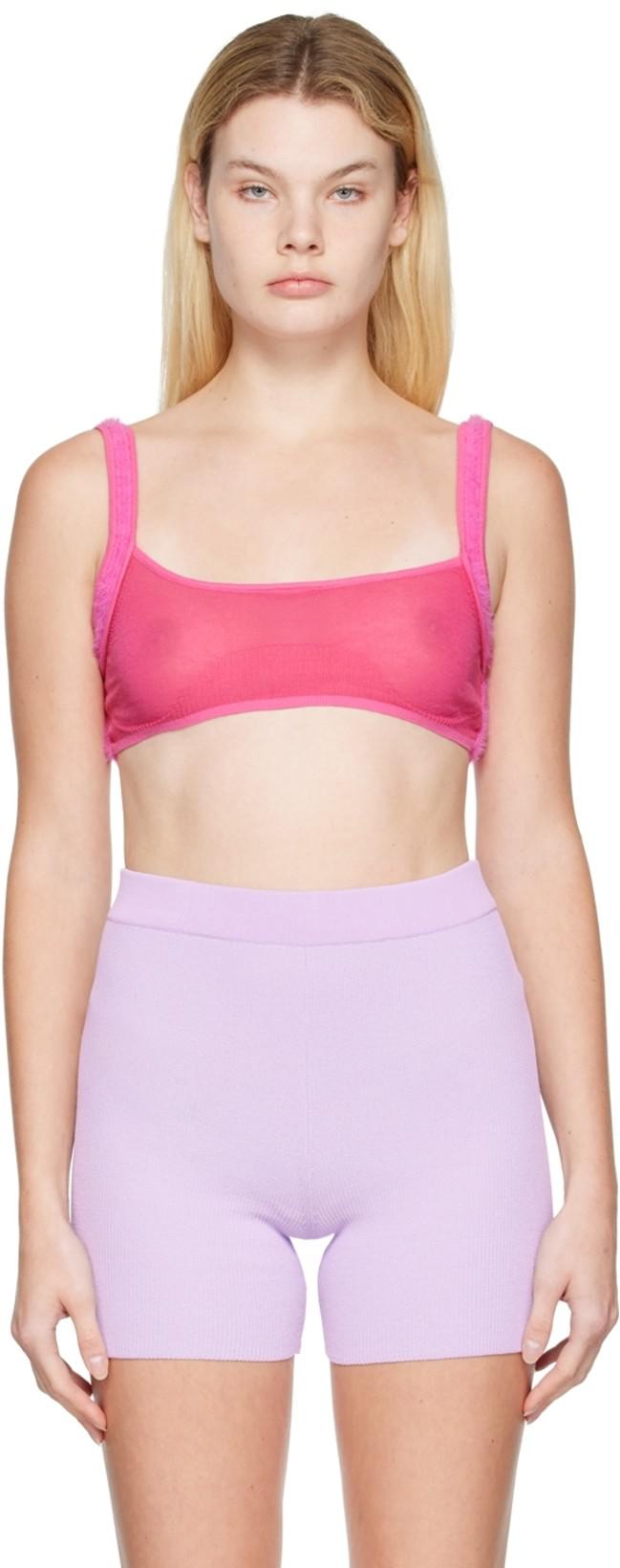 Pink Le Papier 'Le Bandeau Ascosu' Bra by JACQUEMUS