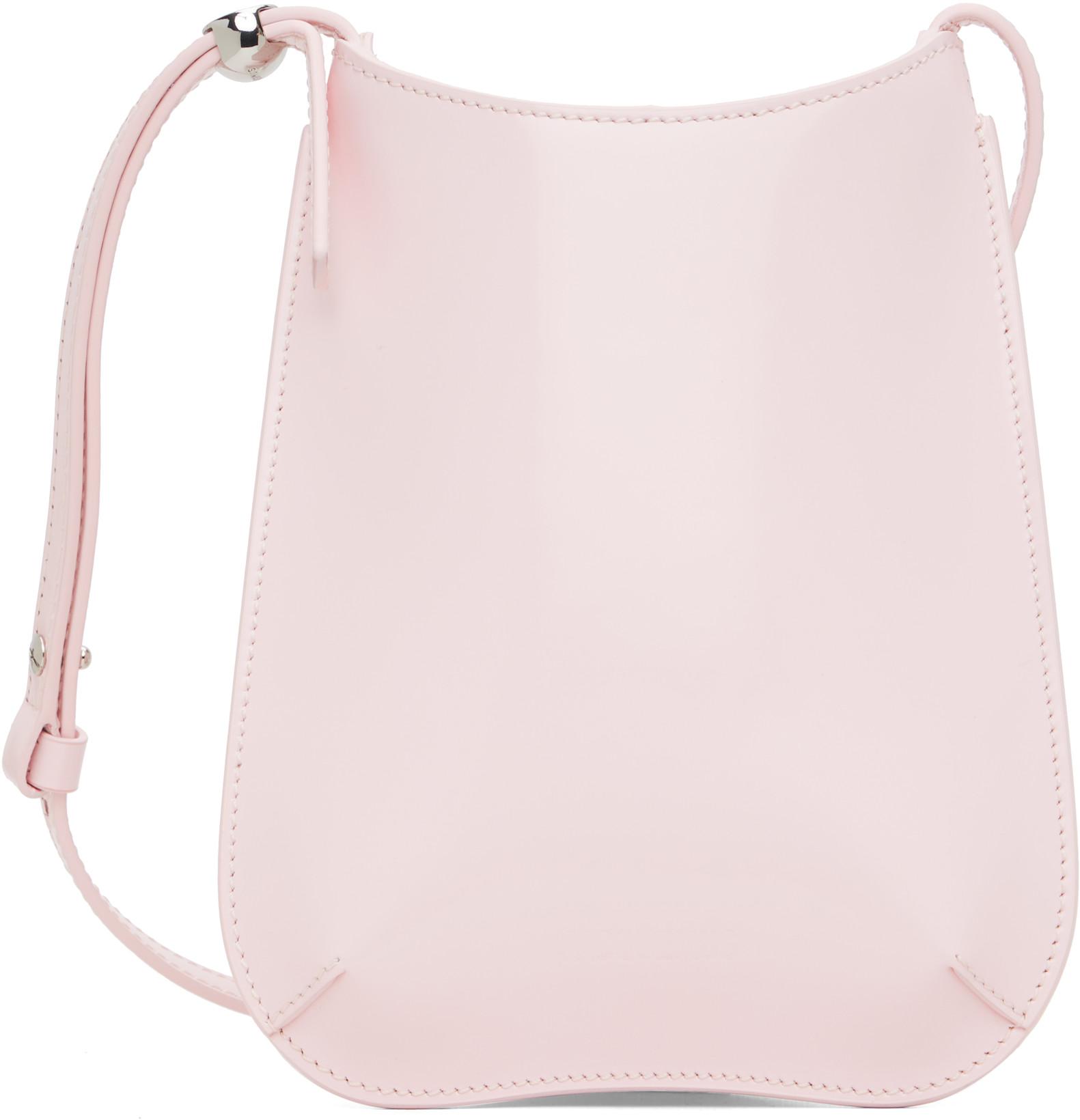 Pink 'The Bisou phone pouch' Bag by JACQUEMUS