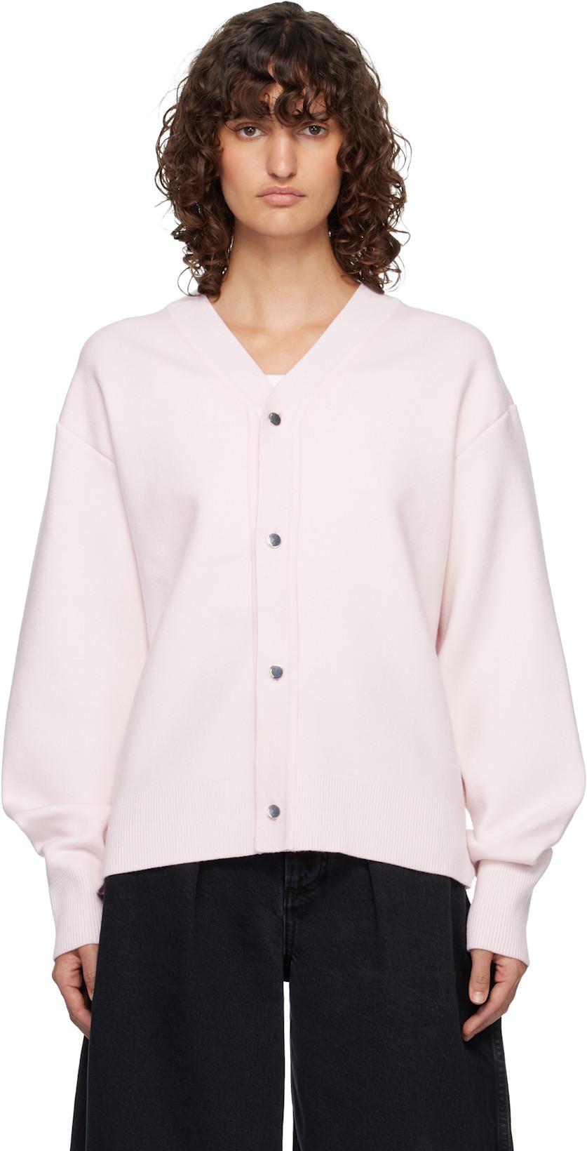 Pink 'The Doppio' Cardigan by JACQUEMUS