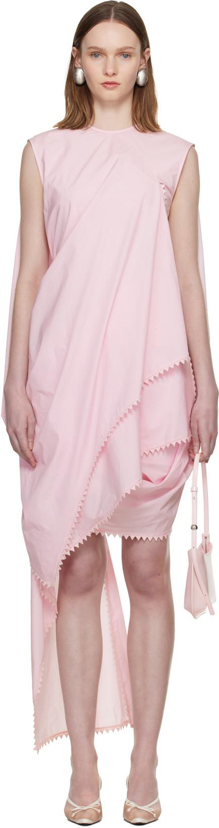 Pink 'The Traversin' Minidress by JACQUEMUS