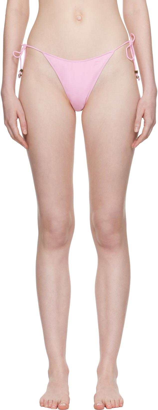 Pink 'The Triangle' Bikini Bottoms by JACQUEMUS
