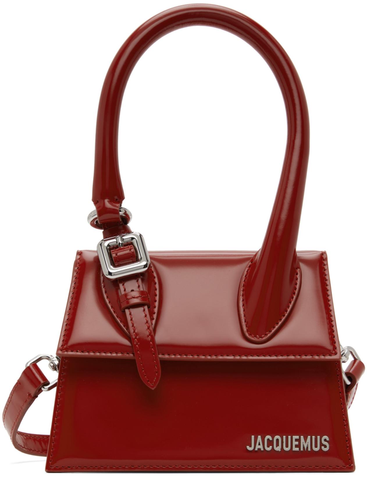 Red Le Chouchou 'Le Chiquito Moyen Boucle' Bag by JACQUEMUS