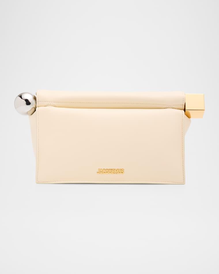 Ronde Carré Leather Clutch by JACQUEMUS