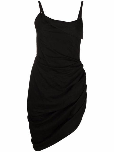 Saudade draped dress by JACQUEMUS