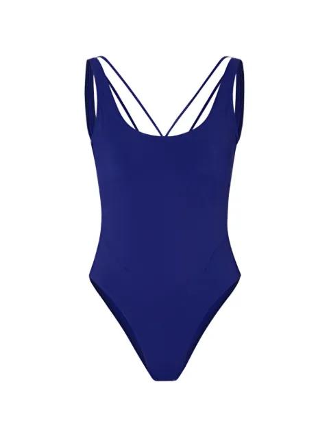 Signature criss-cross strap swimsuit by JACQUEMUS
