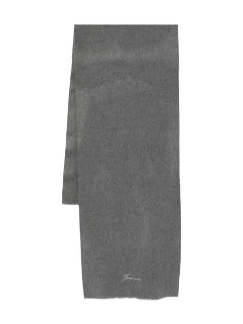 Tailleur embroidered-logo scarf by JACQUEMUS