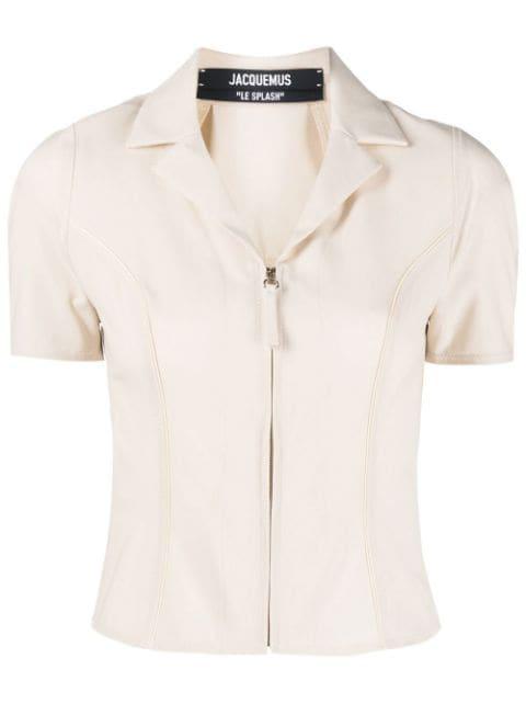 Tangelo zip-up cycling shirt by JACQUEMUS
