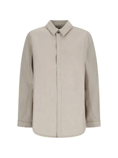 The Amelo de-Nîmes logo-embroidered denim shirt by JACQUEMUS