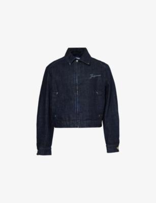 The Canevas De-Nimes Boxy-Fit Denim Jacket by JACQUEMUS The Canevas De-Nimes Boxy-Fit Denim Jacket by JACQUEMUS