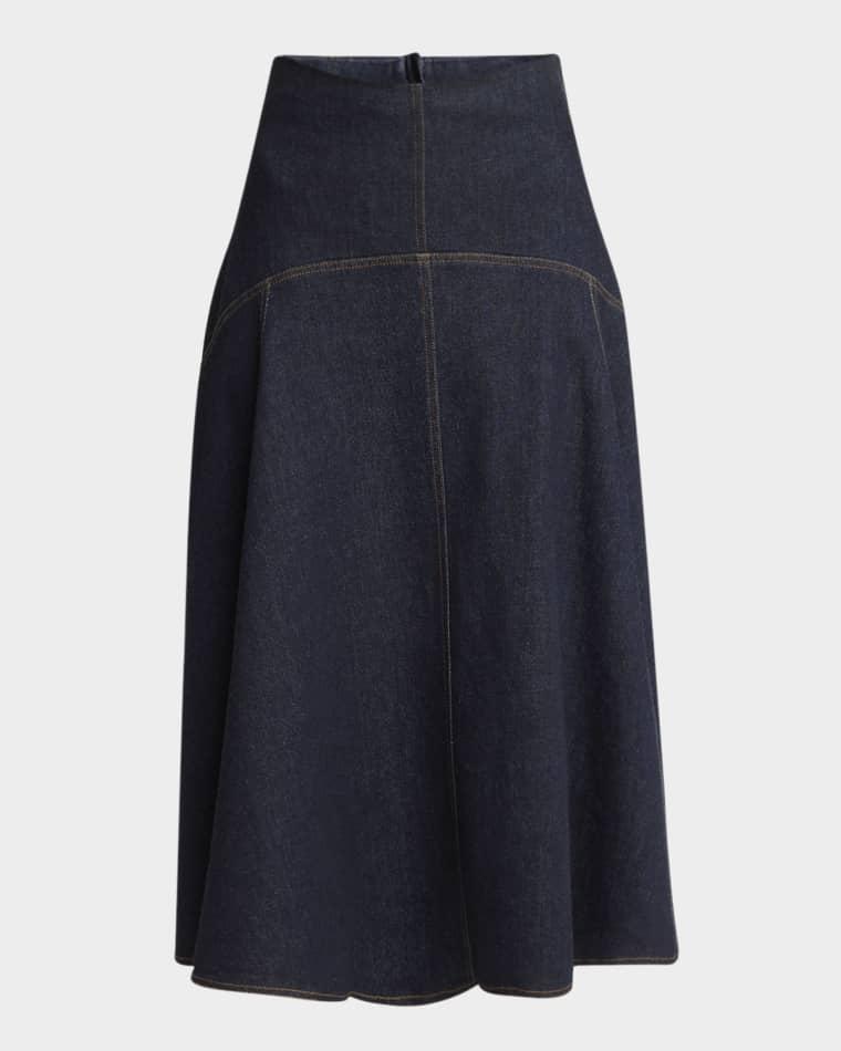 The Denim Triangle Skirt by JACQUEMUS