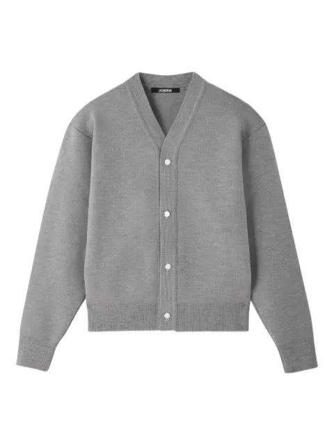 The Doppio V-neck cardigan by JACQUEMUS
