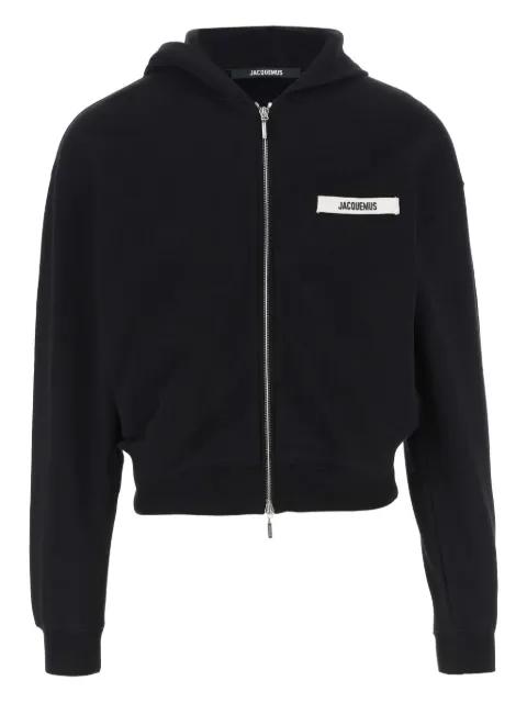 The Gros Grain hoodied zip-up sweatshirt by JACQUEMUS