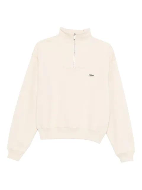 The Gros Grain zipped-rollneck sweatshirt by JACQUEMUS