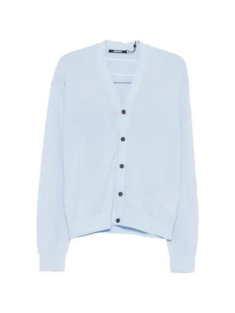 The J embroidered-logo cardigan by JACQUEMUS