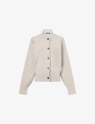 The Lavande Embroidered Merino Wool Cardigan by JACQUEMUS