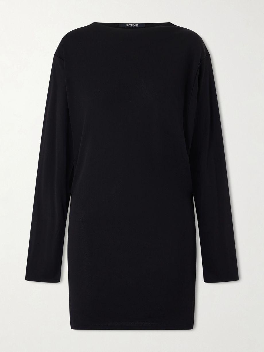 The Mistral open-back draped jersey mini dress by JACQUEMUS