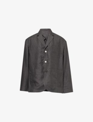 The Pastro Pinstripe Linen Blazer by JACQUEMUS