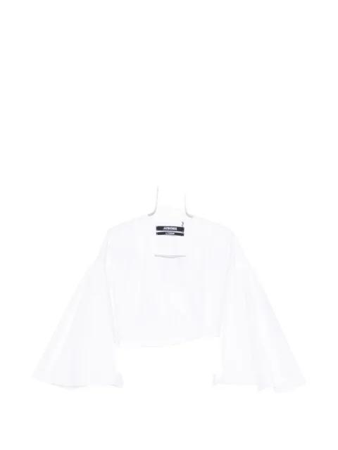 The Paysan wrap blouse by JACQUEMUS