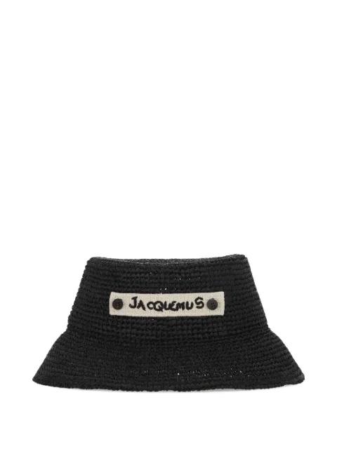 The Plage logo-patch woven bucket hat by JACQUEMUS